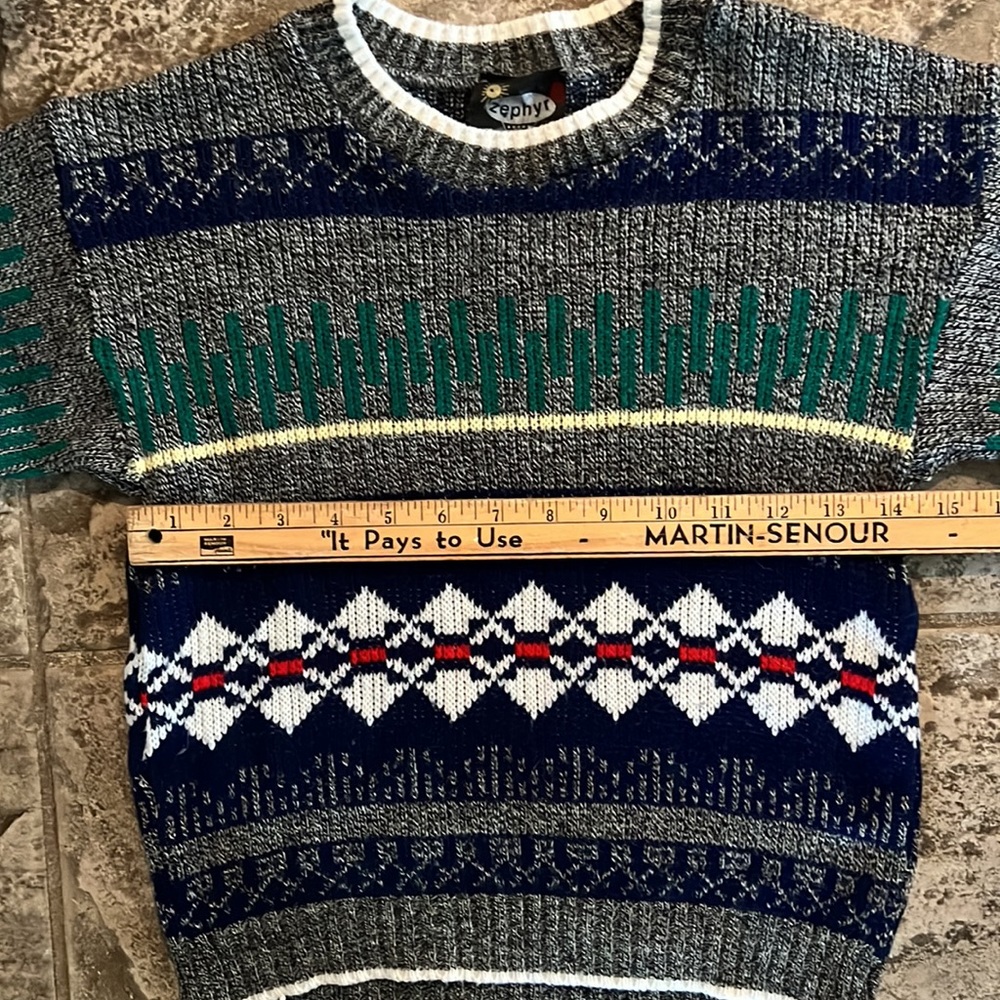 vintage zephyr sweater youth small - Picture 7 of 9